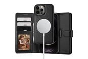 Puhelin - Kannet ja kotelot - Tech-Protect Wallet MagSafe Case for iPhone 12 / 12 Pro - Black - 9490713935699