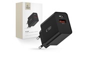 Puhelin - Adapterit & Laturit - Tech-Protect NC30W Mains Charger USB-C PD 30W / USB-A QC 3.0 - Black - 9490713935187