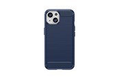 Puhelin - Kannet ja kotelot - Hurtel Flexible Carbon Case with a Carbon Pattern for iPhone 15 - Blue - 9145576279427