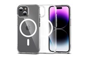 Puhelin - Kannet ja kotelot - Tech-Protect FlexAir Hybrid MagSafe Case for iPhone 15 - Transparent - 9490713936603