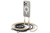 Puhelin - Kannet ja kotelot - Tech-Protect FlexAir Chain Case with MagSafe for iPhone 15 Pro - Black and Beige - 9490713936856