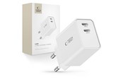 Puhelin - Adapterit & Laturit - Tech-Protect C35W AC Charger 2x USB-C PD 35W - White - 9490713936078