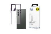 Puhelin - Kannet ja kotelot - 3mk Satin Armor Case+ Purple for Samsung Galaxy S24 Ultra - Transparent - 5903108592871