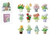 Luovat leikit - Trend Toys Building blocks plant in pot 12 asst. CDU - 201049