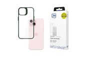 Puhelin - Kannet ja kotelot - 3mk Satin Armor Case+ Green for Apple iPhone 15 - transparent - 5903108592574
