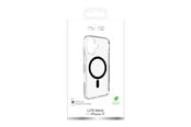 Puhelin - Kannet ja kotelot - Puro Lite Mag TPU+PC Case Compatible with MagSafe for iPhone 17 - Transparent with Black Ring - PUIPC1763LITEMBLK