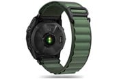 Smartwatch - Lisävarusteet - Tech-Protect Nylon Pro Strap for Garmin Fenix 5 / 6 / 6 Pro / 7 - Dark Green - 9319456607734