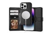 Puhelin - Kannet ja kotelot - Tech-Protect MagSafe Wallet Case with Wallet for iPhone 16 Pro - Black - 5906302311606