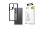 Puhelin - Kannet ja kotelot - 3mk Satin Armor Case+ Blue for Samsung Galaxy S24 Ultra - transparent - 5903108592703