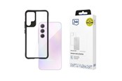 Puhelin - Kannet ja kotelot - 3mk Satin Armor Case+ for Samsung Galaxy A35 5G - transparent with black frame - 5903108592987