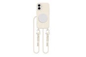 Puhelin - Kannet ja kotelot - Tech-Protect MagNecklace MagSafe Case with Lanyard for iPhone 16 - Beige - 5906302311910