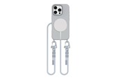Puhelin - Kannet ja kotelot - Tech-Protect MagNecklace MagSafe Case with Lanyard for iPhone 16 Pro Max - Gray - 5906302311989