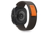 Smartwatch - Lisävarusteet - Tech-Protect Nylon Strap for Samsung Galaxy Watch Ultra (47mm) - Black & Orange - 5906302312382