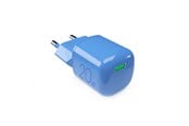Puhelin - Adapterit & Laturit - Puro 20W GaN USB-C Wall Charger - Blue - PUFCMTCUSBC20WGBLUE
