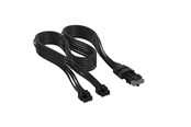 Sisäiset virtakaapelit - Corsair Elite Premium Individually Sleeved 2x 8-Pin to PCIe 12V-2x6 600W (Type 5) - Musta - CP-8920427