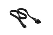 Sisäiset virtakaapelit - Corsair Elite Premium Individually Sleeved PCIe Cable 8-pin (6+2 Split) Cable Type 5 - Musta - CP-8920452