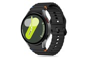 Smartwatch - Lisävarusteet - Tech-Protect Silicone Sport Strap for Samsung Galaxy Watch 4 / 5 / 5 Pro / 6 / 7 / FE - Black - 5906302313389