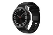 Smartwatch - Lisävarusteet - Tech-Protect Silicone Line Strap for Samsung Galaxy Watch 4 / 5 / 5 Pro / 6 / 7 / FE - Black - 5906302313600