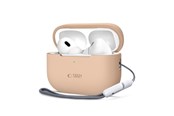 Puhelin - Kannet ja kotelot - Tech-Protect  Silicone Case for Apple AirPods Pro 1/2 - Beige - 5906302313648