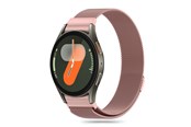 Smartwatch - Lisävarusteet - Tech-Protect MilaneseBand Strap for Samsung Galaxy Watch 4 / 5 / 5 Pro / 6 / 7 / FE - Pink - 5906302313792