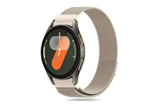 Smartwatch - Lisävarusteet - Tech-Protect MilaneseBand Strap for Samsung Galaxy Watch 4 / 5 / 5 Pro / 6 / 7 / FE - Gold - 5906302313808