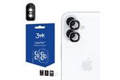 Puhelintarvikkeet - Näytönsuojat - 3mk Lens Protection Camera Cover with Pink Frame for iPhone 16 / 16 Plus - 5903108588539