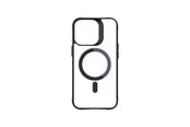 Puhelin - Kannet ja kotelot - 3mk Satin Armor MagCase with MagSafe for iPhone 14 Pro Max - Clear with Black Frame - 5903108563802