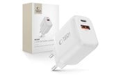 Puhelin - Adapterit & Laturit - Tech-Protect NCA30 PD 30W QC3.0 USB-A / USB-C- wall charger - white - 5906302318766