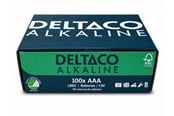 Akut ja Paristot - Deltaco AAA alkaline (100-Pack) - LR03-100B