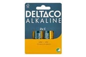 Akut ja Paristot - Deltaco battery - 2 x LR14 / C type - Alkaline - LR14-2B