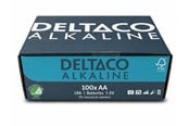 Akut ja Paristot - Deltaco AA alkaline (100-Pack) - LR6-100B