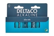 Akut ja Paristot - Deltaco battery - 10 x AA / LR6 - Alkaline - LR6-10B