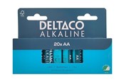 Akut ja Paristot - Deltaco battery - 20 x AA / LR6 - Alkaline - LR6-20B
