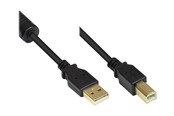 USB kaapelit - Alcasa electronik Good Connections - USB cable - USB to USB Type B - 5 m - GC-M0083