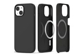 Puhelin - Kannet ja kotelot - Tech-Protect Silicone MagSafe Case for iPhone 15 - Matte Black - 9319456604221