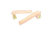 Puulelut - Bigjigs Wooden Rails - Ramp - 4-piece - BJT113