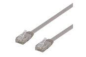 Verkkokaapelit - Deltaco patch cable - 1 m - grey - Harmaa - 1m - TP-61-FL