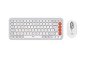 Näppäimistöt - Logitech POP Icon Combo - Näppäimistö ja Hiirisetti - Saksa - Valkoinen - 920-013107