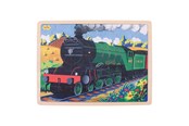 Palapelit - Bigjigs Wooden Jigsaw Puzzle Flying Scotsman - 35 pcs. Puu - BJ484