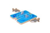 Puulelut - Bigjigs Wooden Rails - Shark Attack - 4-piece - BJT176