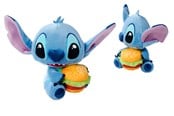 Pehmolelu - Simba Toys plush Disney Stitch w. Burger 25cm - 6315870513