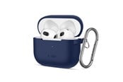 Puhelin - Kannet ja kotelot - Tech-Protect Silicone Hook Case for Apple AirPods 3 - Blue - 5906302375103