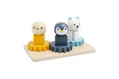 Vauva- ja taaperolelut - Bigjigs Wooden Gears Puzzle North Pole - 10 pcs. - 36003