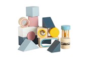 Vauva- ja taaperolelut - Bigjigs Wooden Sensory Blocks - 14 pcs. - 36054