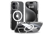 Puhelin - Kannet ja kotelot - Tech-Protect MagStand MagSafe Case for iPhone 16 - Transparent - 5906302375837