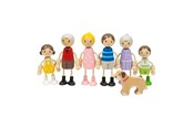 Puulelut - Bigjigs Wooden Dollhouse Family - 7-piece - 38019