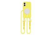 Puhelin - Kannet ja kotelot - Tech-Protect MagNecklace MagSafe Case with Lanyard for iPhone 16 - Yellow - 5906302375912