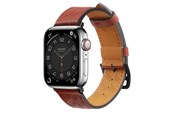 Smartwatch - Lisävarusteet - Hurtel Strap Leather for Apple Watch 38 / 40 / 41 mm Band Bracelet - Red - 9145576276273
