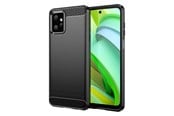 Puhelin - Kannet ja kotelot - Hurtel Carbon Case for Motorola Moto G Power 2023 Flexible Silicone Carbon Cover Black - 9145576275559