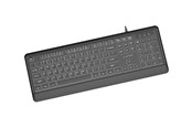 Näppäimistöt - Gembird - keyboard - Slim full size - QWERTY - US - black Input Device - Näppäimistö - Englanti (US) - Musta - KB-UML-04